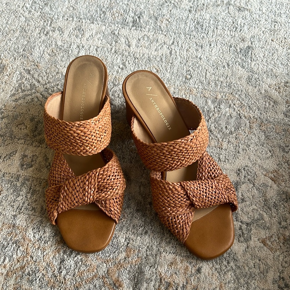 Anthropologie Tan Sandals 37